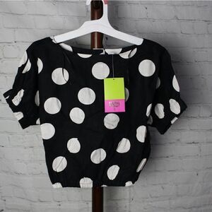 Women's Tabitha Brown x Target Polkadot Top Large